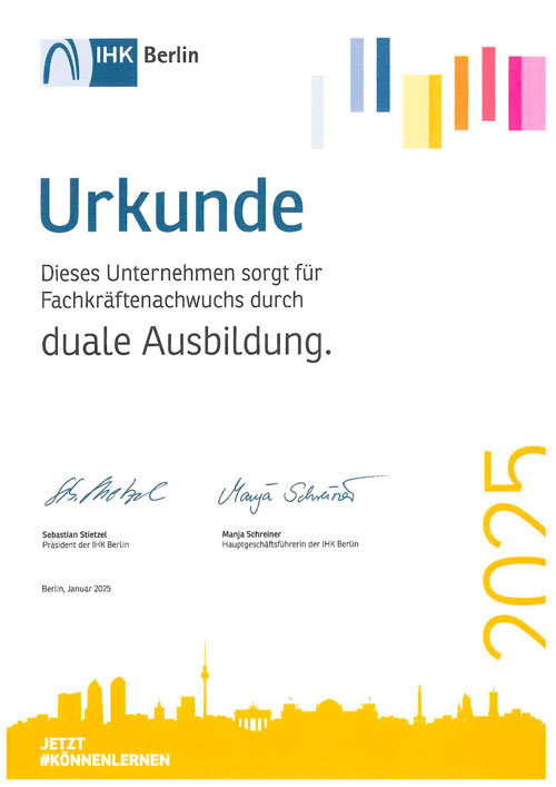 ausbildungsurkunde